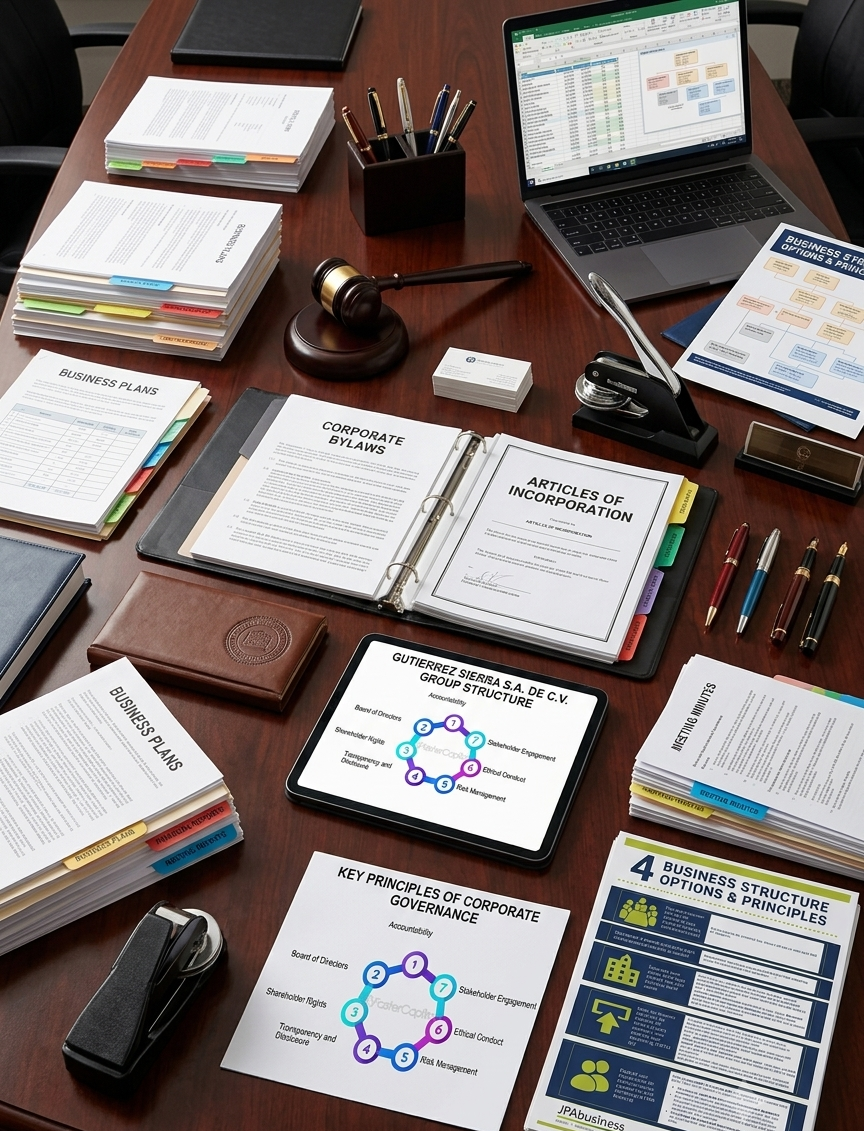 Corporate documents and business structural tools
