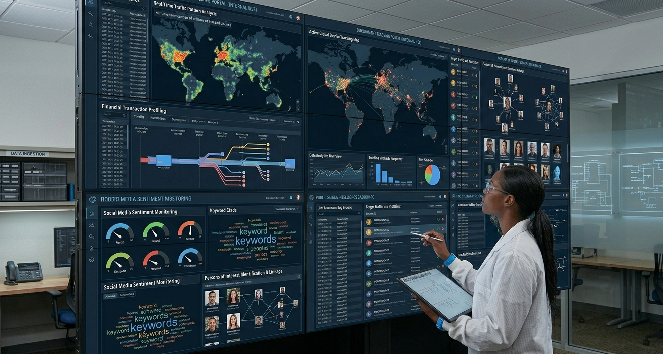 Government tracking web layouts